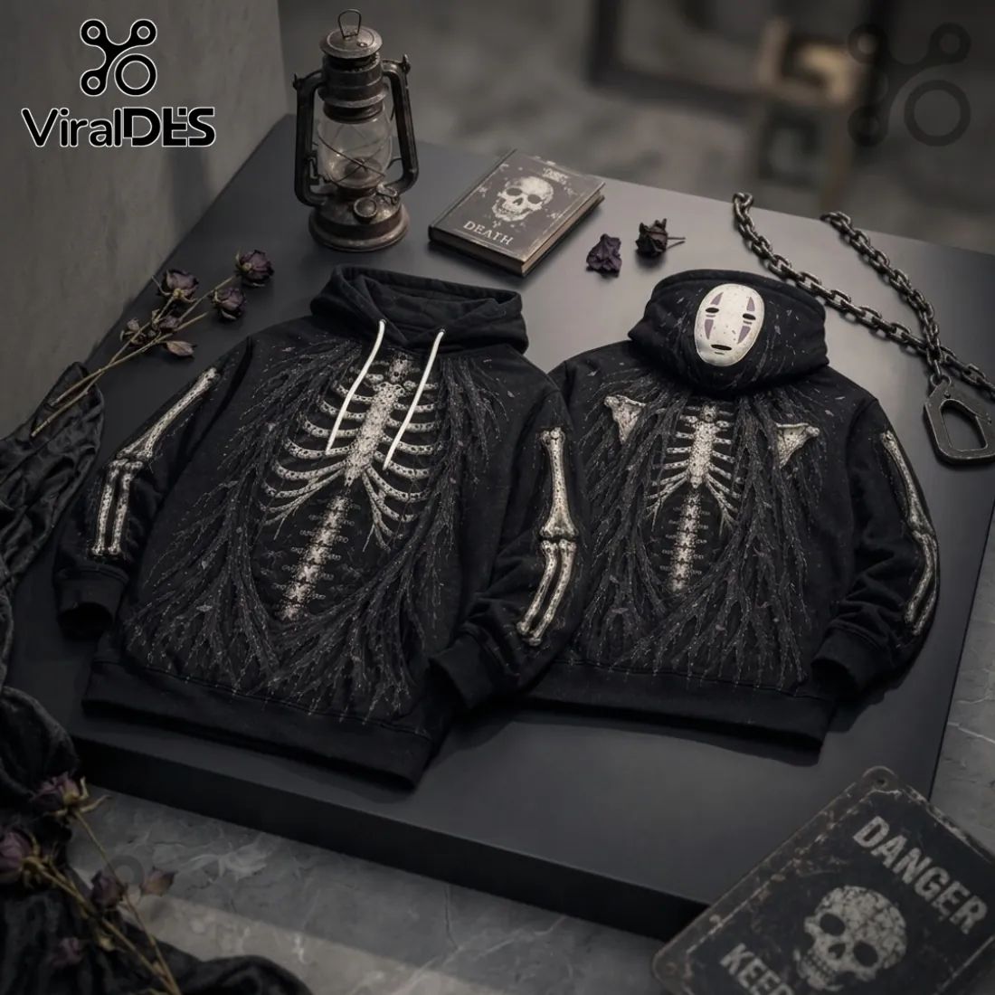 No Face Kaonashi Skeleton Streetwear - Adult & Kids T-Shirts, Sweatshirts & Hoodies apparel design preview 1