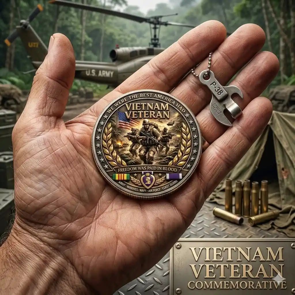 Limited Edition Vietnam Veteran Commemorative Coin - Adult & Kids T-Shirts, Sweatshirts & Hoodies apparel design preview 1