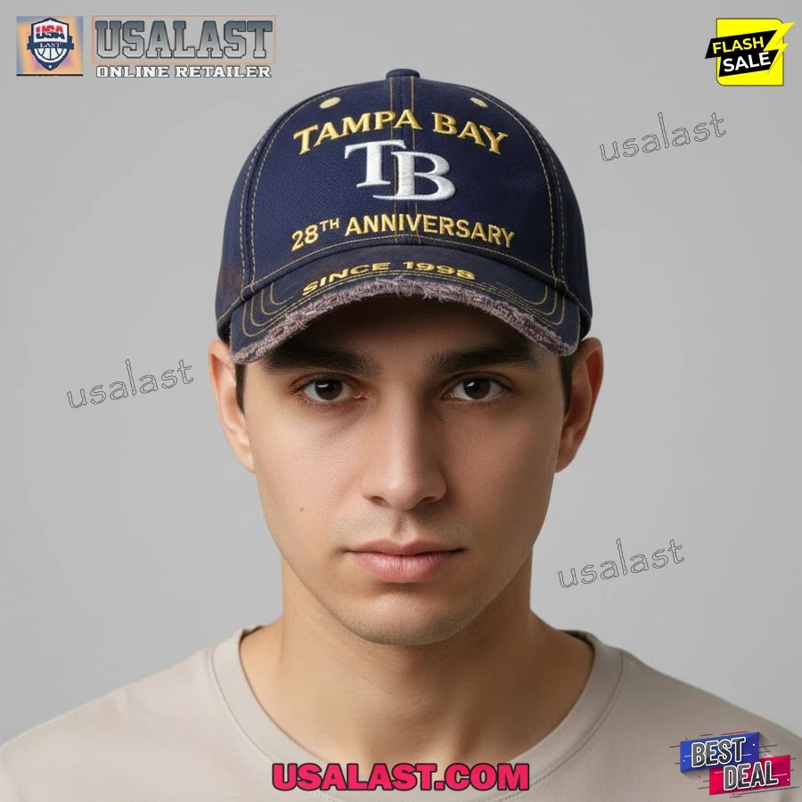 Tampa Bay Rays 28th Anniversary 1998-2026 Classic Cap - Adult & Kids T-Shirts, Sweatshirts & Hoodies apparel design preview 1