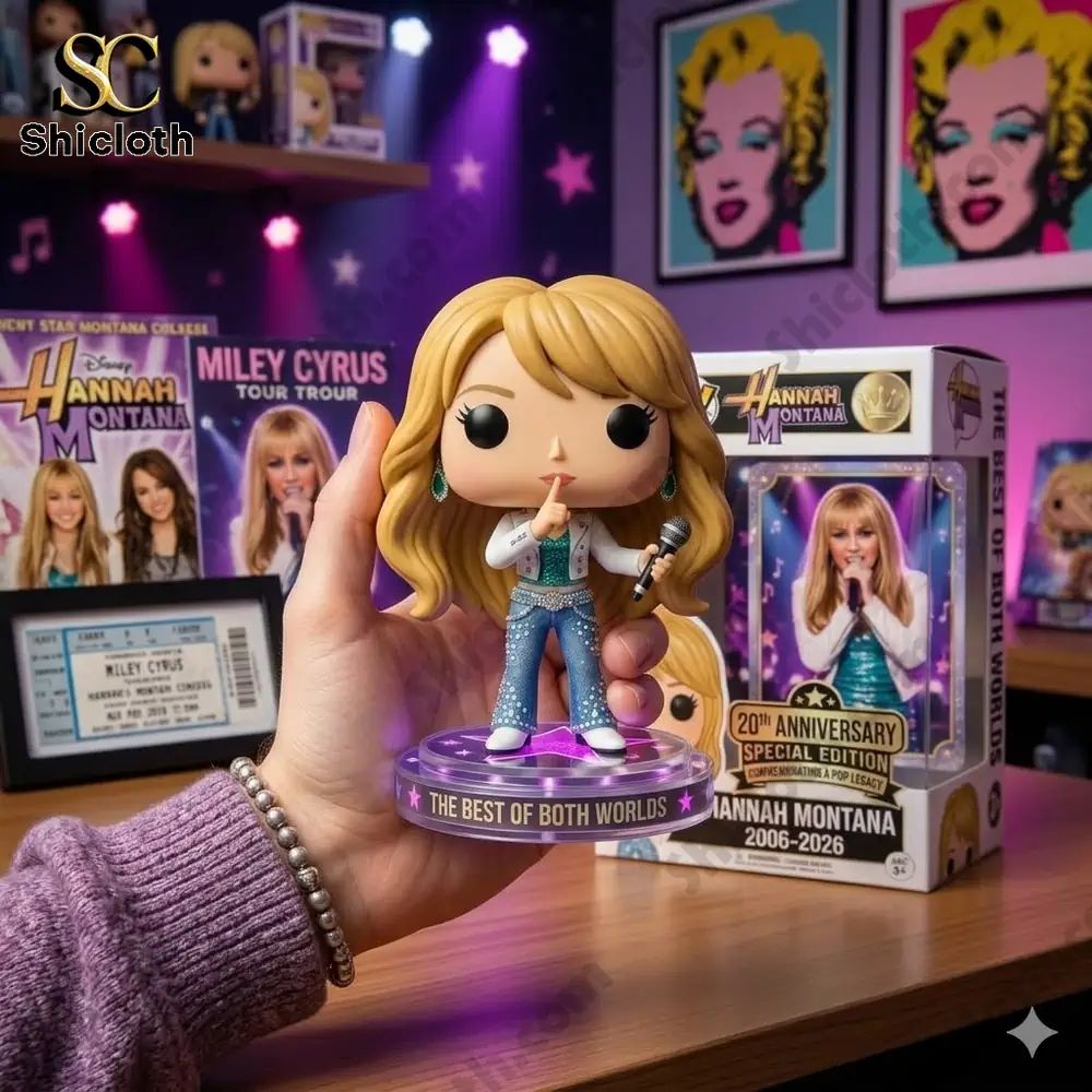 Hannah Montana 20th Anniversary Commemorative Pop! - Adult & Kids T-Shirts, Sweatshirts & Hoodies apparel design preview 1