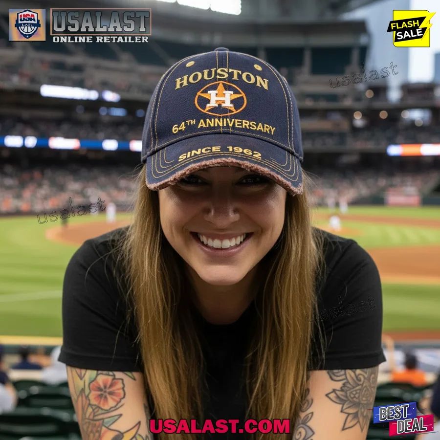 Houston Astros 64th Anniversary 1962-2026 Classic Cap - Adult & Kids T-Shirts, Sweatshirts & Hoodies apparel design preview 1