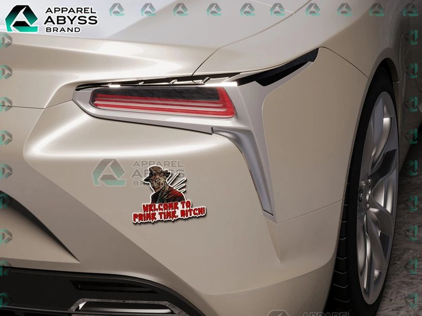 Freddy Krueger Edition 3D Car Name Emblem Sticker - Adult & Kids T-Shirts, Sweatshirts & Hoodies apparel design preview 1