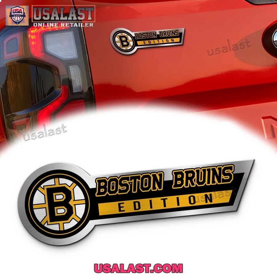 Boston Bruins Edition 3D Engraved Car Name Emblem - Adult & Kids T-Shirts, Sweatshirts & Hoodies apparel design preview 1