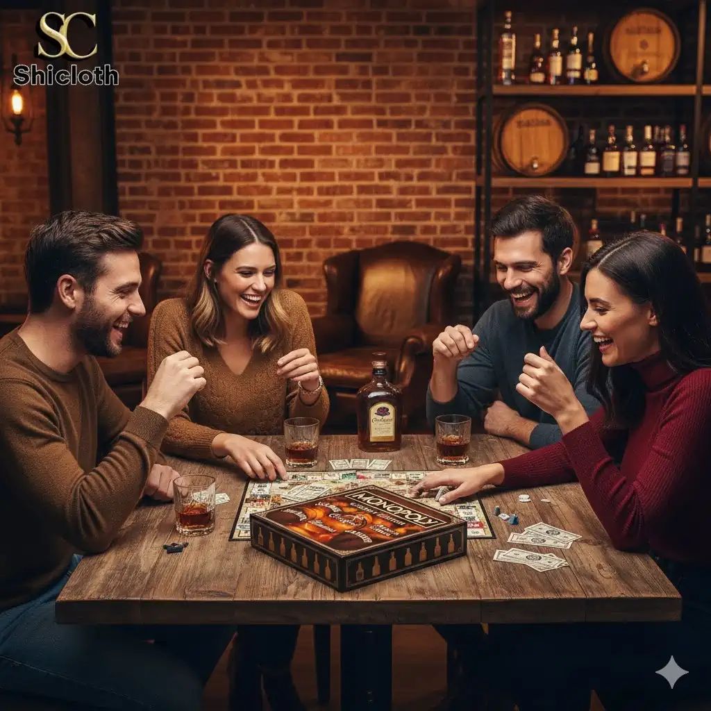 Crown Royal Whiskey Edition Monopoly Game - Adult & Kids T-Shirts, Sweatshirts & Hoodies apparel design preview 1