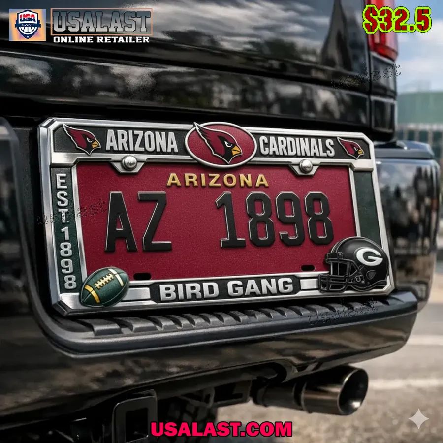 Arizona Cardinals Limited Edition License Plate Frame - Adult & Kids T-Shirts, Sweatshirts & Hoodies apparel design preview 1