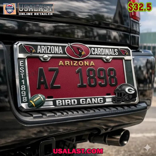 Arizona Cardinals Limited Edition License Plate Frame - Adult & Kids T-Shirts, Sweatshirts & Hoodies apparel design preview 1