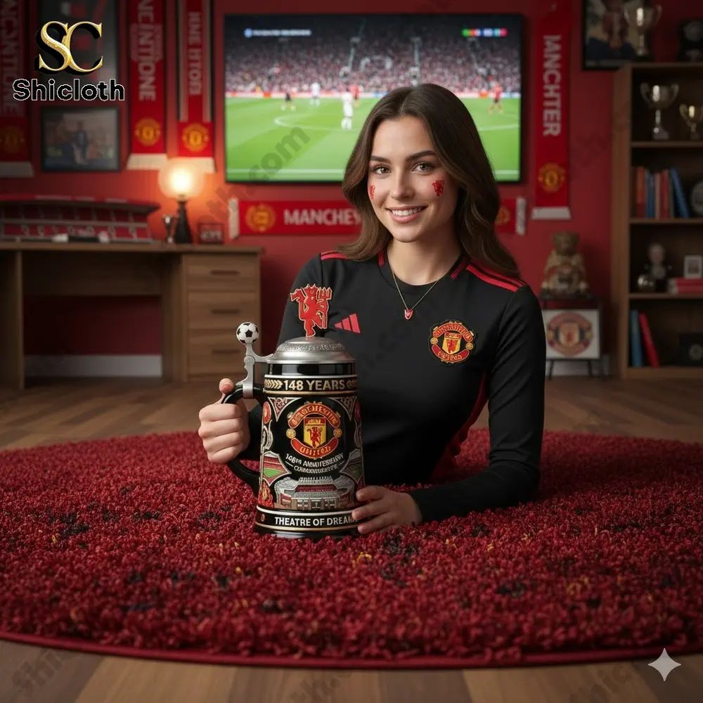 Manchester United 148th Anniversary Commemorative - Adult & Kids T-Shirts, Sweatshirts & Hoodies apparel design preview 1