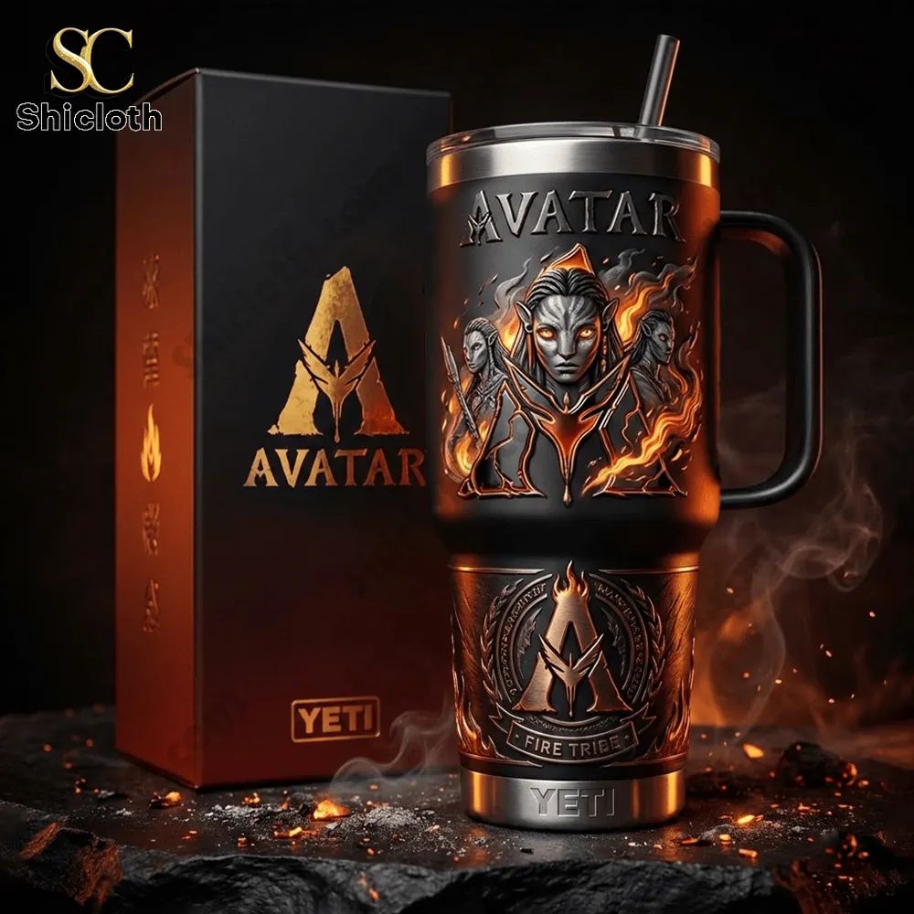 Avatar 3 Fire And Ash 40oz Yeti Tumbler With Handle - Adult & Kids T-Shirts, Sweatshirts & Hoodies apparel design preview 1