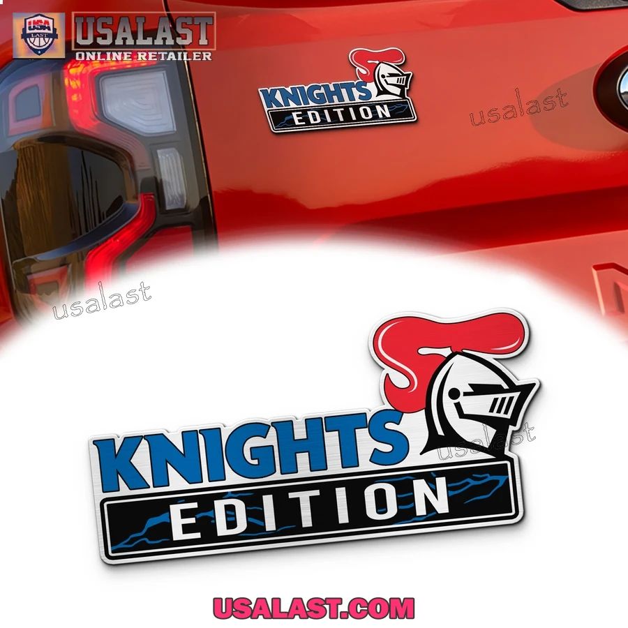 Newcastle Knights Edition Custom 3D Car Badge Sticker - Adult & Kids T-Shirts, Sweatshirts & Hoodies apparel design preview 1