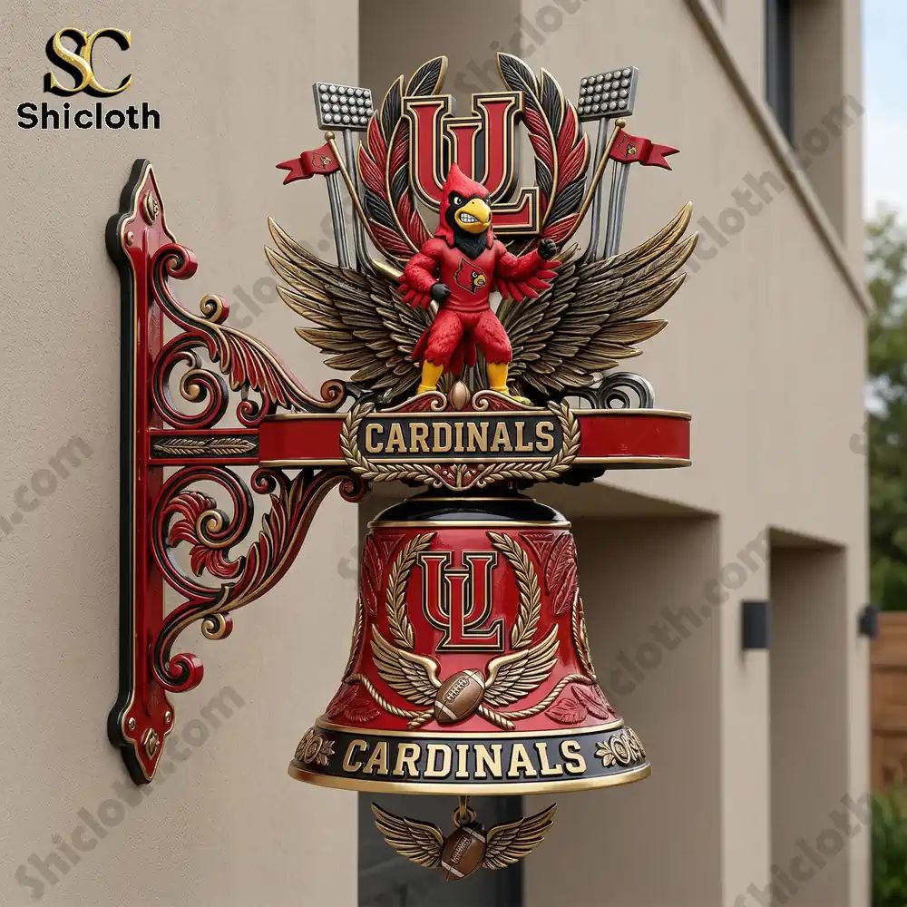 Louisville Cardinals Premium Wall Bell - Adult & Kids T-Shirts, Sweatshirts & Hoodies apparel design preview 1