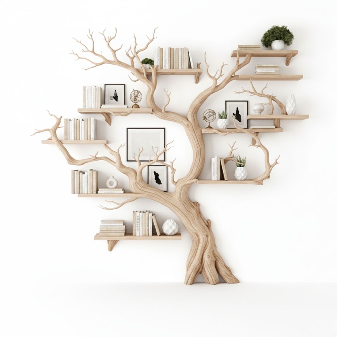 Driftwood-Inspired Bookshelf Handcrafted from Barn - Adult & Kids T-Shirts, Sweatshirts & Hoodies apparel design preview 1