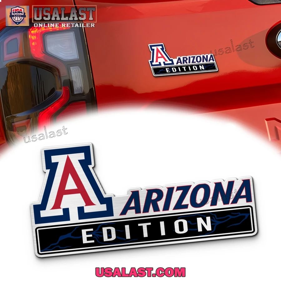 Arizona Wildcats Edition 3D Car Emblem Badge - Adult & Kids T-Shirts, Sweatshirts & Hoodies apparel design preview 1