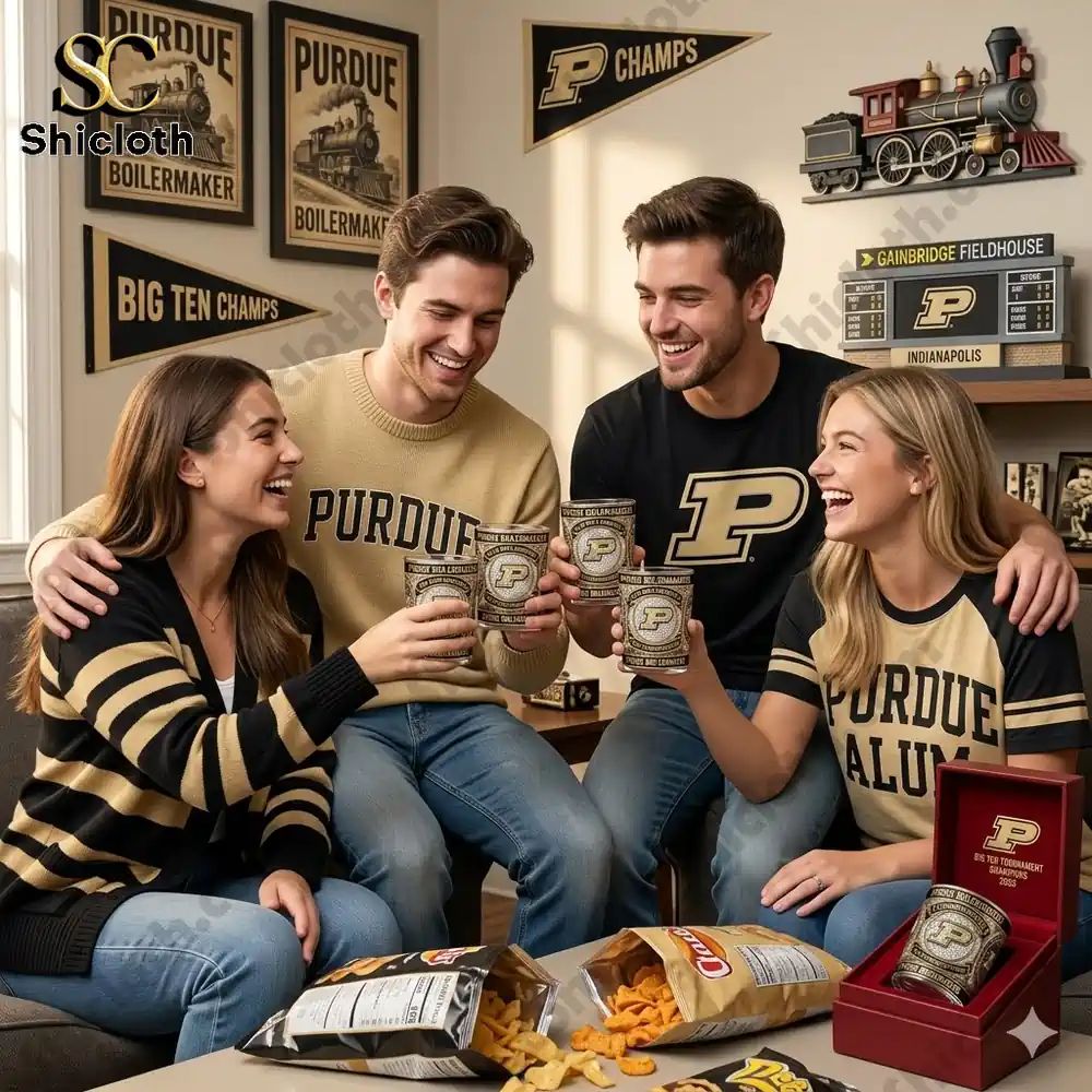 Purdue Boilermakers 2026 Big Ten Tournament Champions - Adult & Kids T-Shirts, Sweatshirts & Hoodies apparel design preview 1