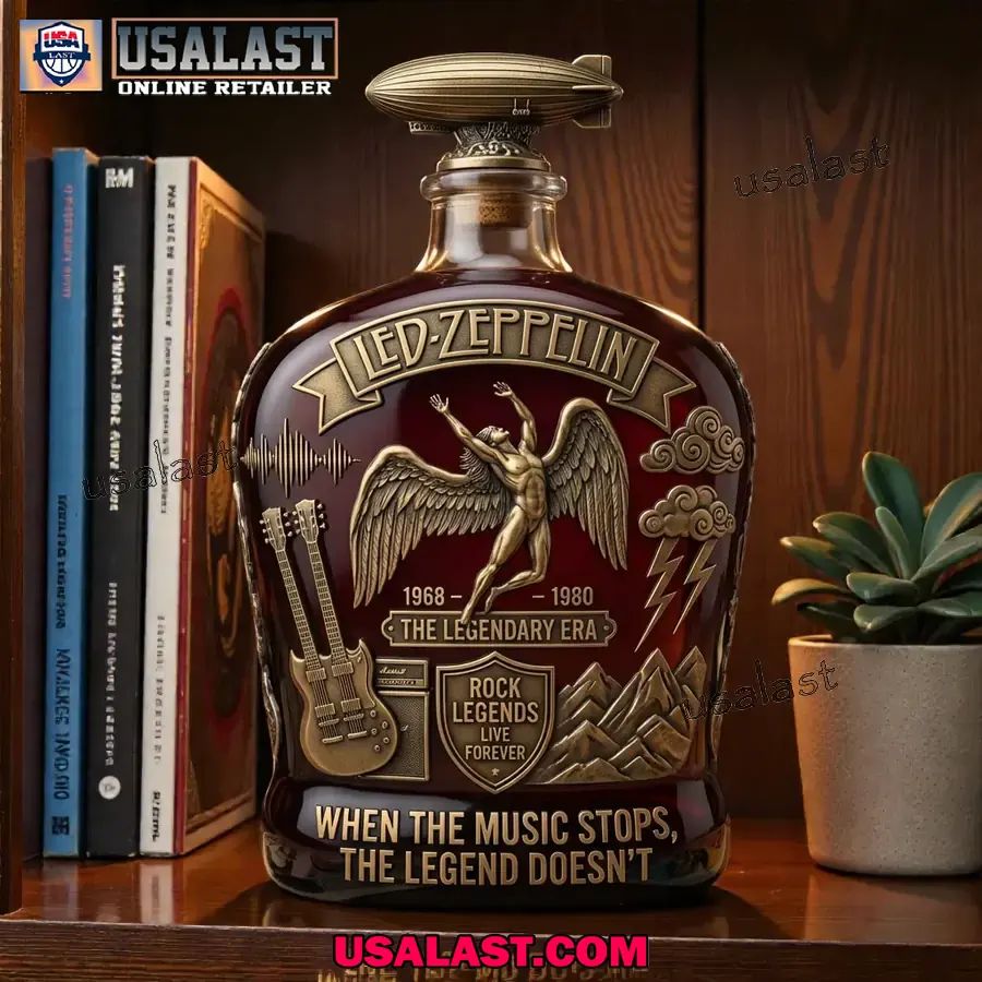 Led Zeppelin Legendary Era Whiskey Decanter - Adult & Kids T-Shirts, Sweatshirts & Hoodies apparel design preview 1