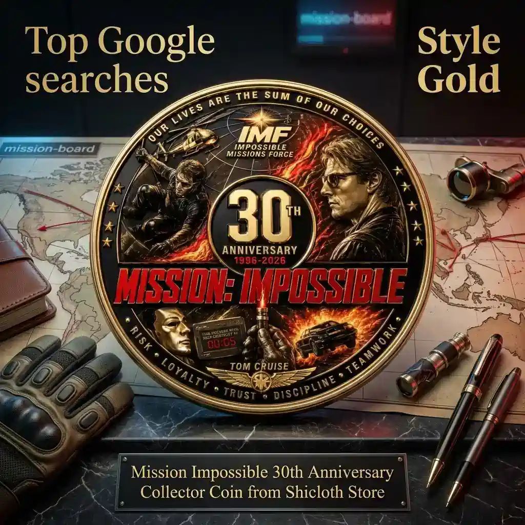 Mission Impossible 30th Anniversary Collector Coin - Adult & Kids T-Shirts, Sweatshirts & Hoodies apparel design preview 1