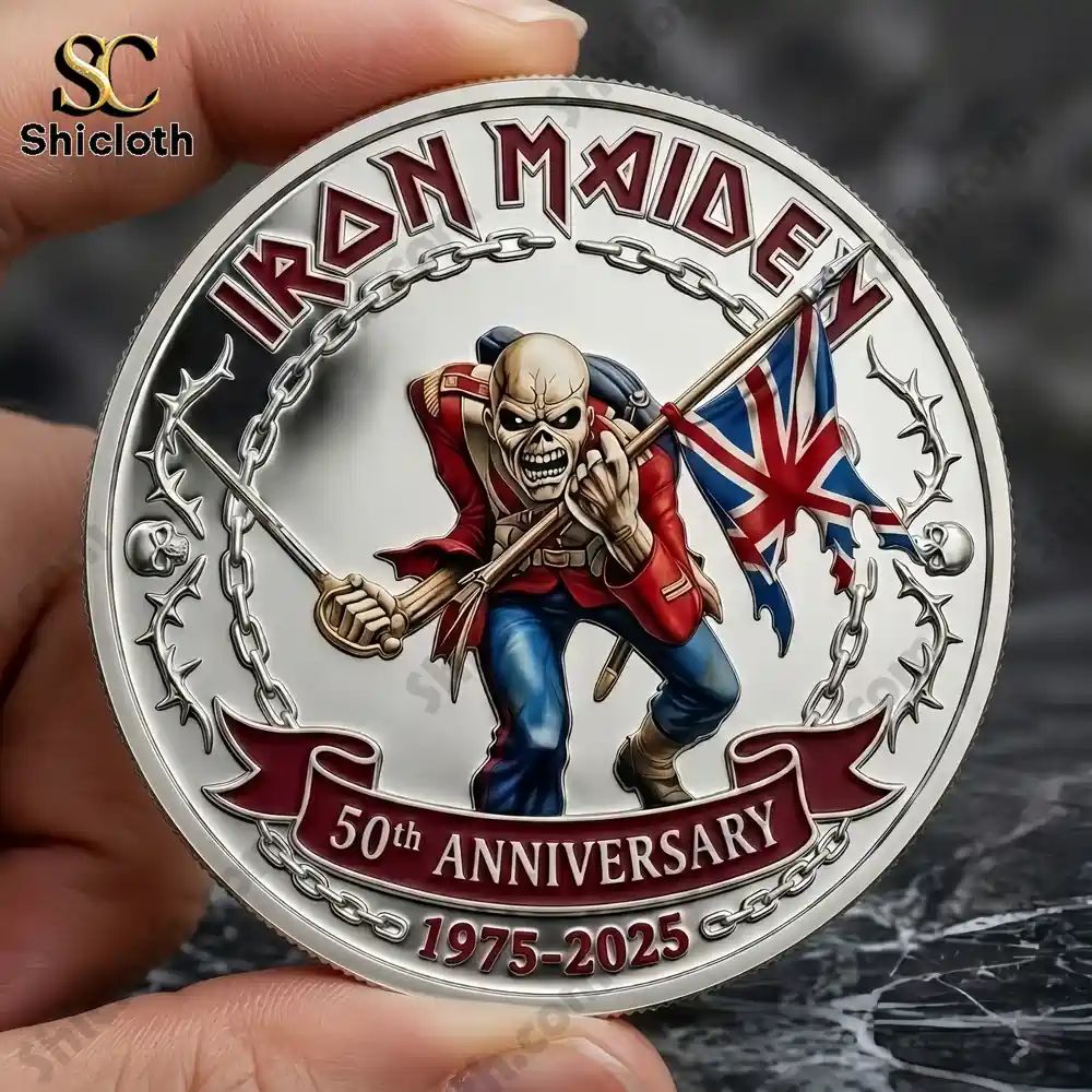 The Trooper Iron Maiden 50th Anniversary - Adult & Kids T-Shirts, Sweatshirts & Hoodies apparel design preview 1