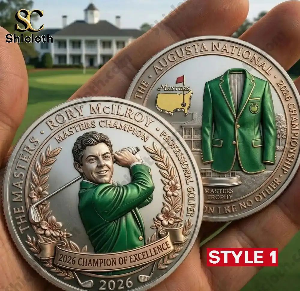 Rory McIlroy 2026 Masters Champions Commemorative - Adult & Kids T-Shirts, Sweatshirts & Hoodies apparel design preview 1