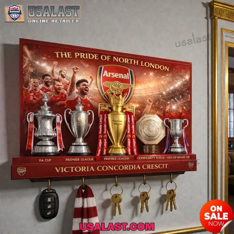 Arsenal Pride Collection Wall Key Holder - Adult & Kids T-Shirts, Sweatshirts & Hoodies apparel design preview 1