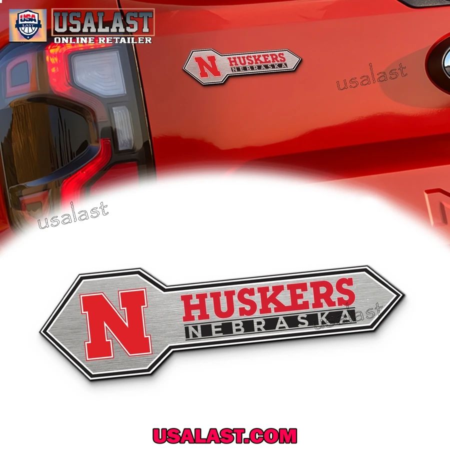 Nebraska Cornhuskers Edition 3D Car Badge Sticker - Adult & Kids T-Shirts, Sweatshirts & Hoodies apparel design preview 1