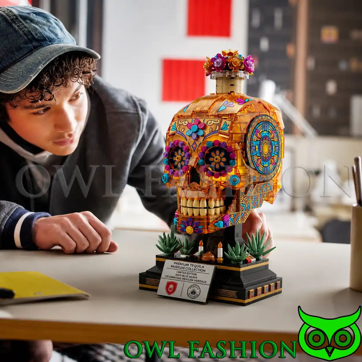 Premium Tequila Museum Collection Skull Building Set - Adult & Kids T-Shirts, Sweatshirts & Hoodies apparel design preview 1