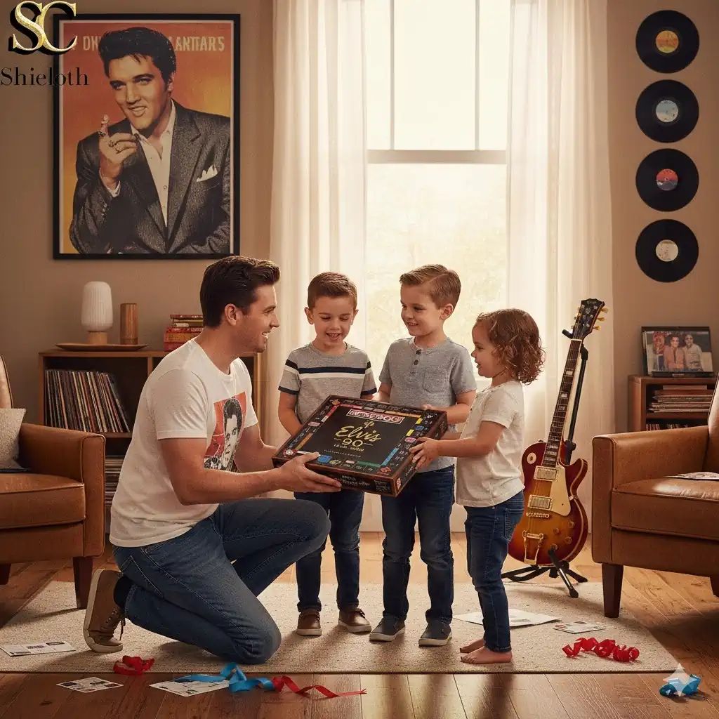 The King of Rock 'n' Roll 90th Anniversary Elvis - Adult & Kids T-Shirts, Sweatshirts & Hoodies apparel design preview 1