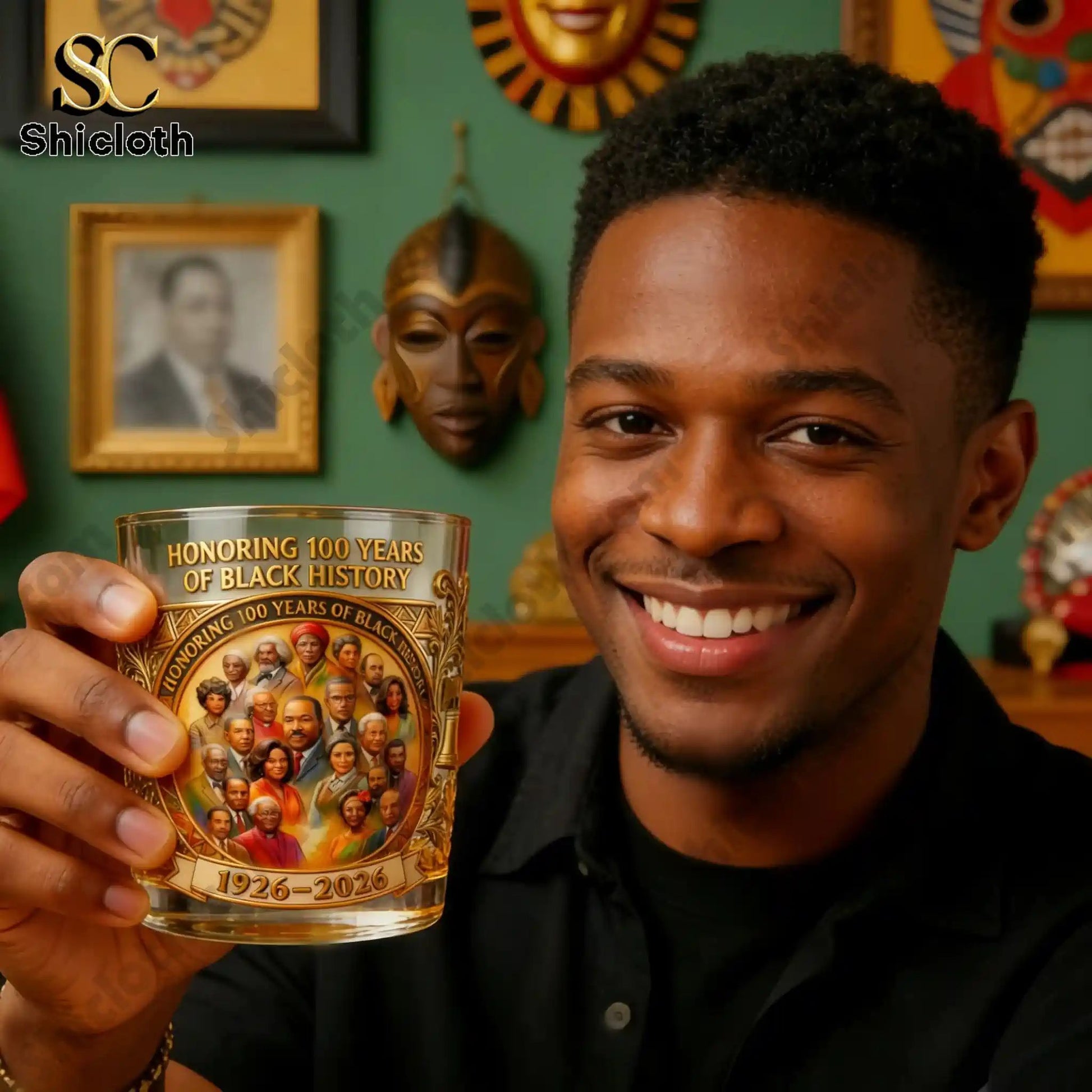 Black History Month 100 Years Commemorative Whiskey - Adult & Kids T-Shirts, Sweatshirts & Hoodies apparel design preview 1