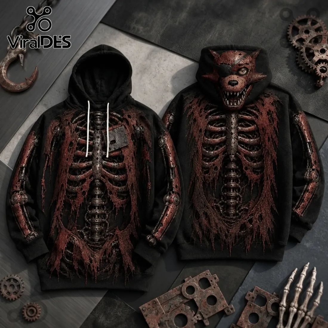 Five Nights at Freddy's Mechanical Skeleton Costume - Adult & Kids T-Shirts, Sweatshirts & Hoodies apparel design preview 1