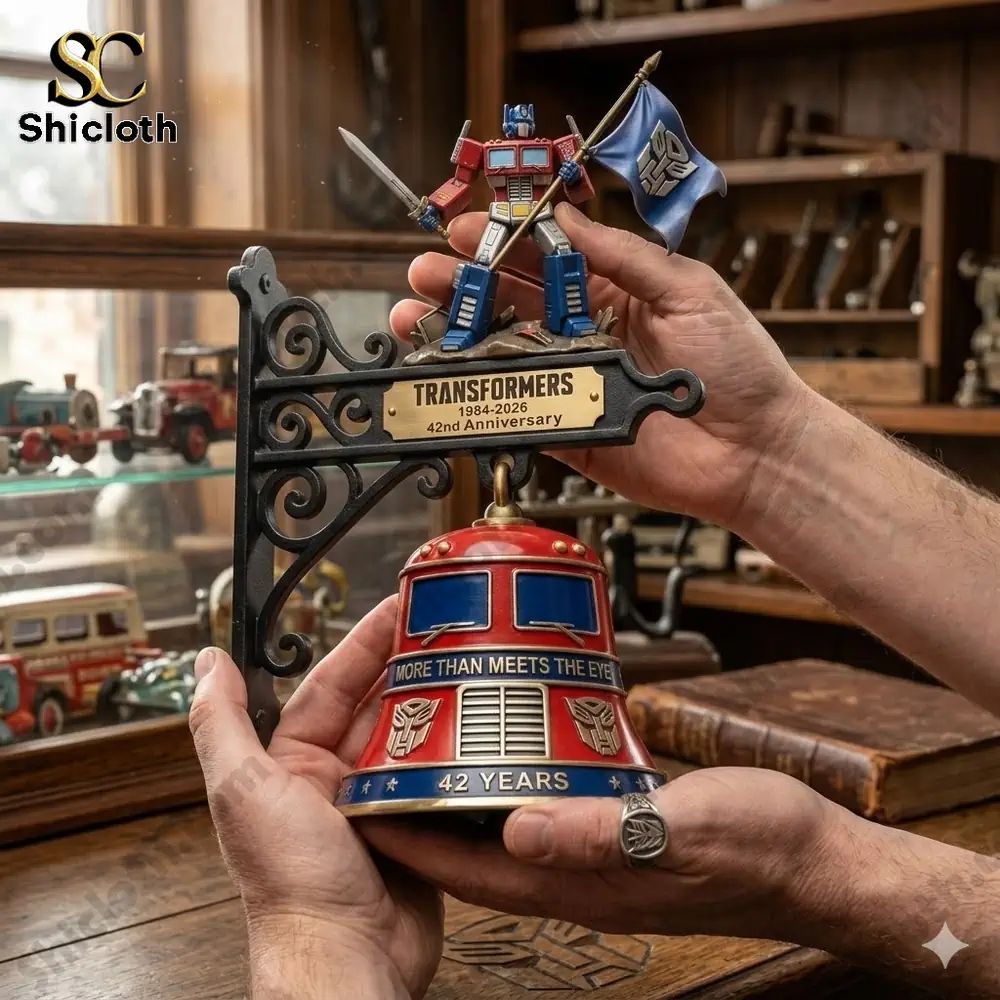 Optimus Prime Transformers 42nd Anniversary Wall Bell - Adult & Kids T-Shirts, Sweatshirts & Hoodies apparel design preview 1