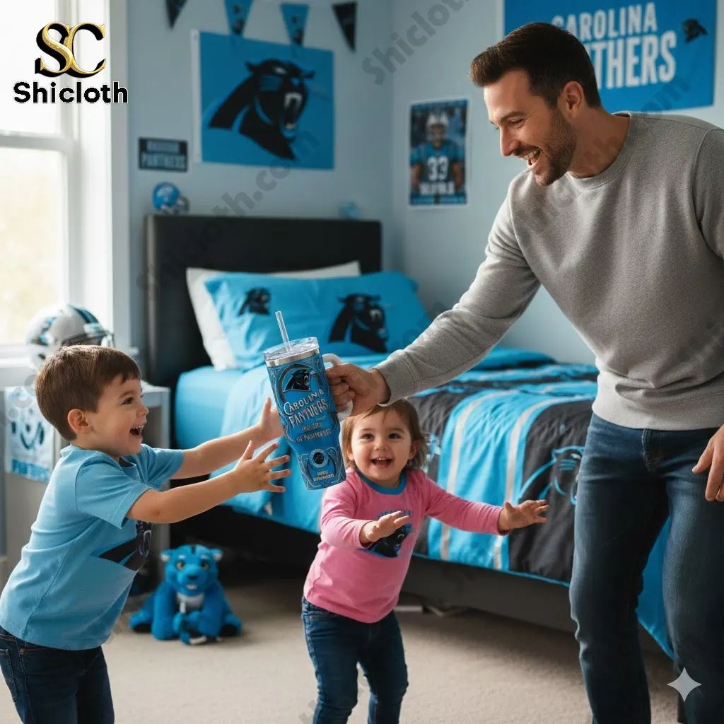Carolina Panthers Keep Pounding Special YETI Tumbler - Adult & Kids T-Shirts, Sweatshirts & Hoodies apparel design preview 1