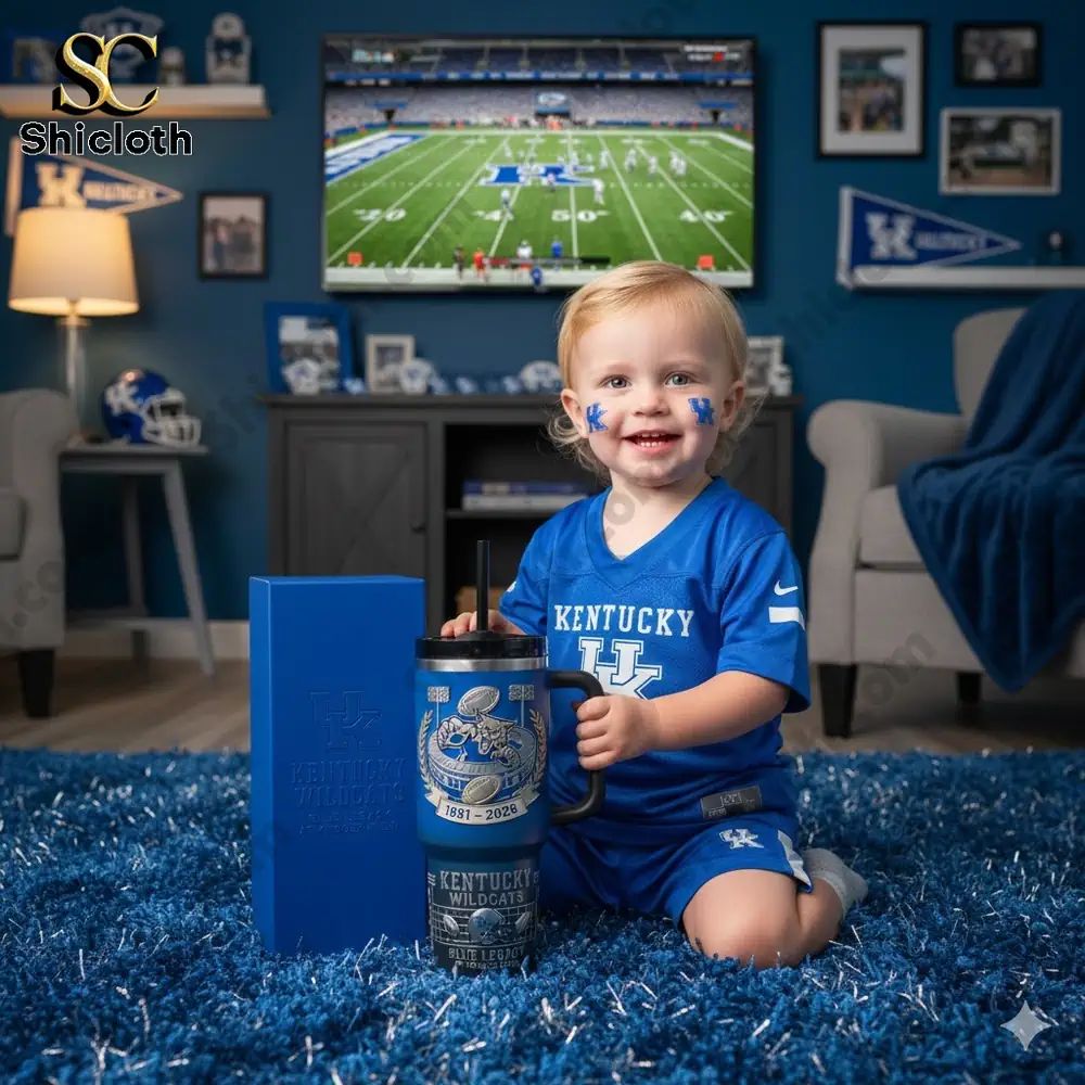 Kentucky Wildcats Blue Legacy At Kroger Field Tumbler - Adult & Kids T-Shirts, Sweatshirts & Hoodies apparel design preview 1