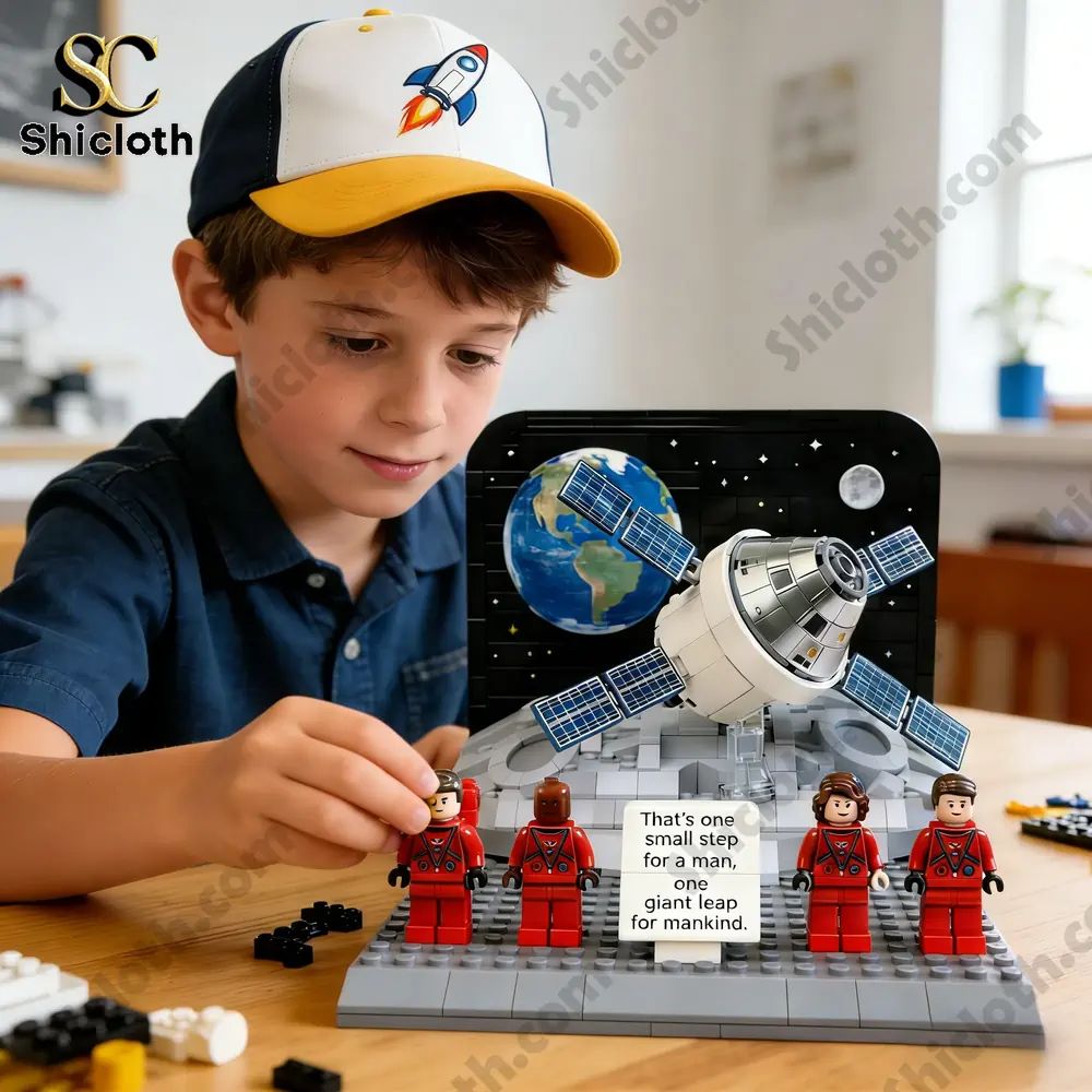 Deep Space Explorer Shuttle Brick Set Legendary - Adult & Kids T-Shirts, Sweatshirts & Hoodies apparel design preview 1