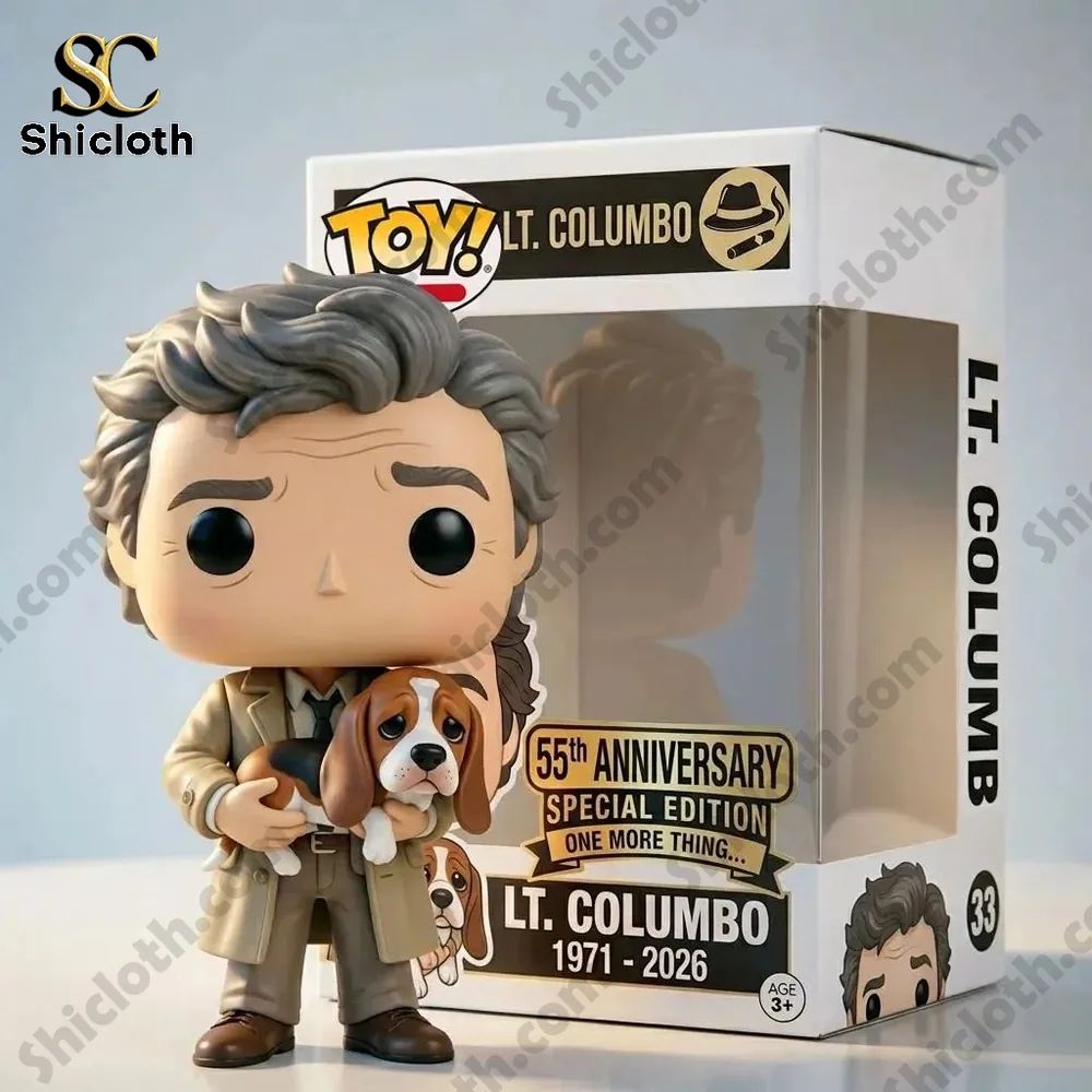 Columbo 55th Anniversary Collector Figure - Adult & Kids T-Shirts, Sweatshirts & Hoodies apparel design preview 1