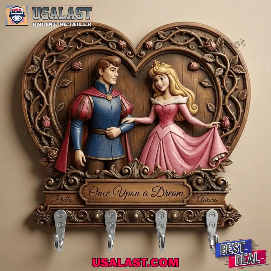 Sleeping Beauty Couple Heart Shape Key Holder - Adult & Kids T-Shirts, Sweatshirts & Hoodies apparel design preview 1