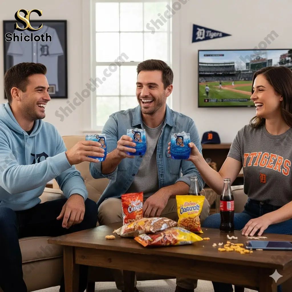 Detroit Tigers 125th Anniversary 1901 2026 Whiskey - Adult & Kids T-Shirts, Sweatshirts & Hoodies apparel design preview 1