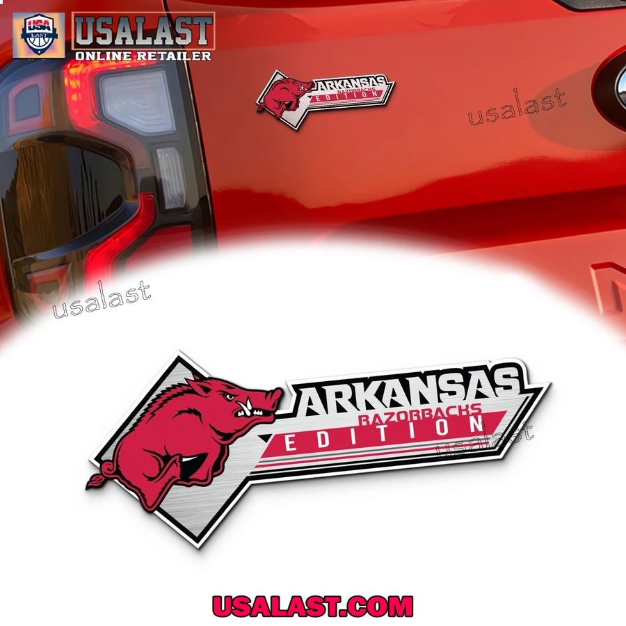 Arkansas Razorbacks Edition 3D Car Badge Sticker - Adult & Kids T-Shirts, Sweatshirts & Hoodies apparel design preview 1
