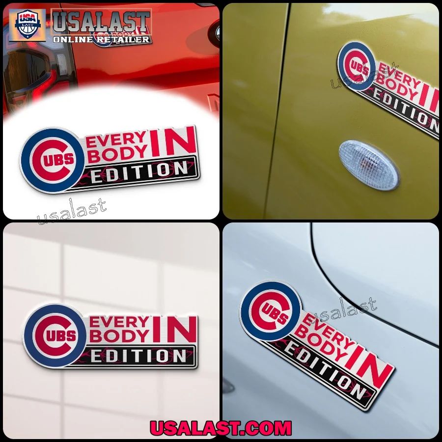Chicago Cubs Edition Engraved Car Name Badge - Adult & Kids T-Shirts, Sweatshirts & Hoodies apparel design preview 1