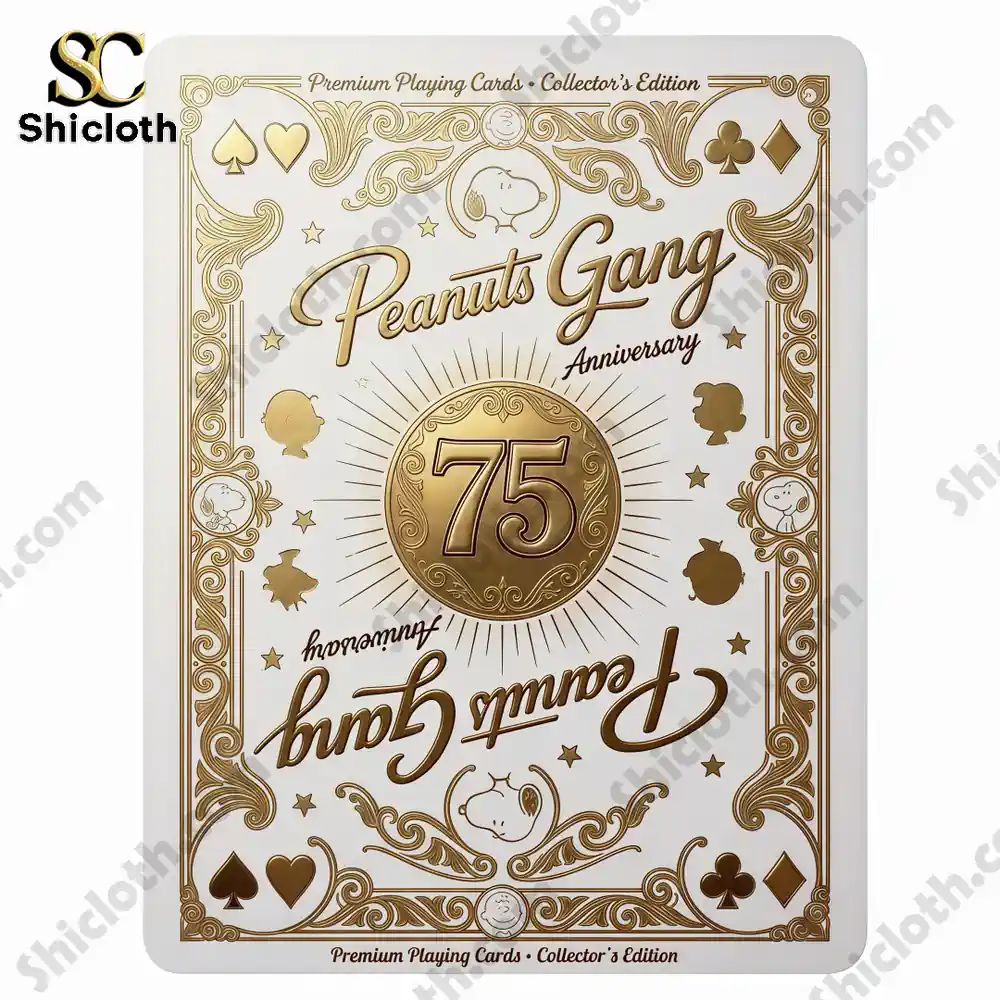 Peanuts 75th Anniversary Commemorative Playing Cards - Adult & Kids T-Shirts, Sweatshirts & Hoodies apparel design preview 1