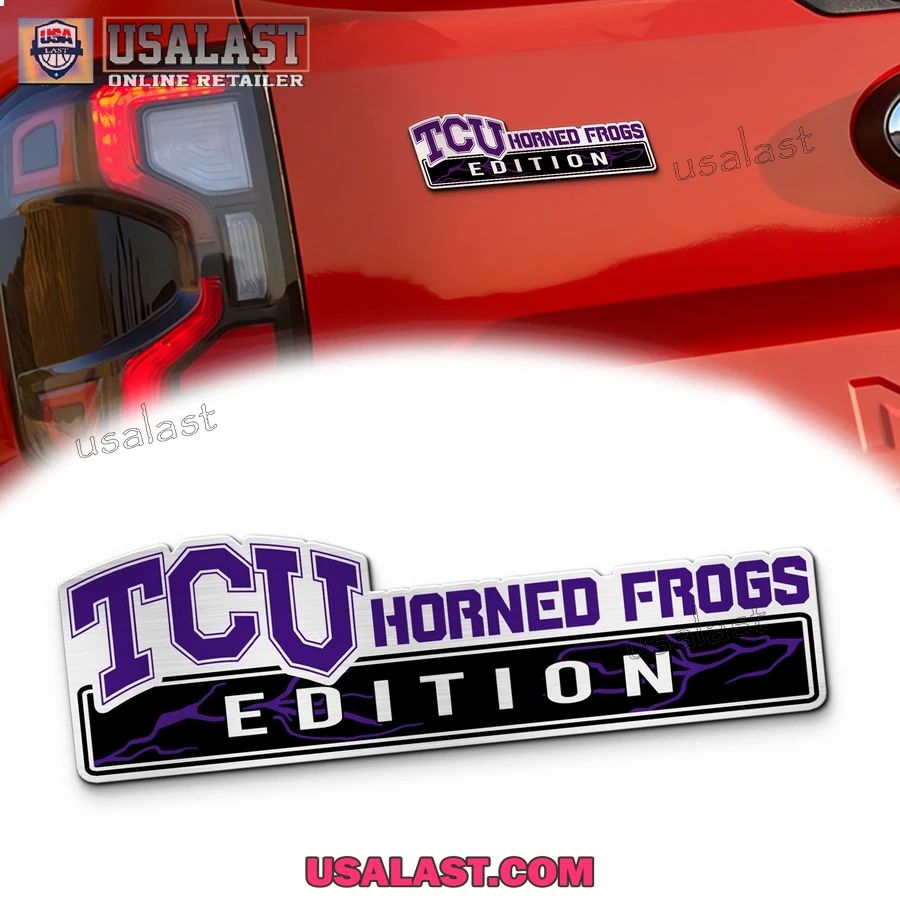 TCU Horned Frogs Edition Custom 3D Car Badge Sticker - Adult & Kids T-Shirts, Sweatshirts & Hoodies apparel design preview 1