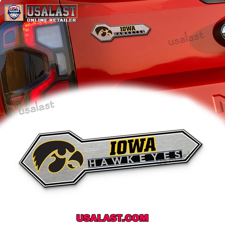 Iowa Hawkeyes Edition 3D Car Badge Sticker - Adult & Kids T-Shirts, Sweatshirts & Hoodies apparel design preview 1