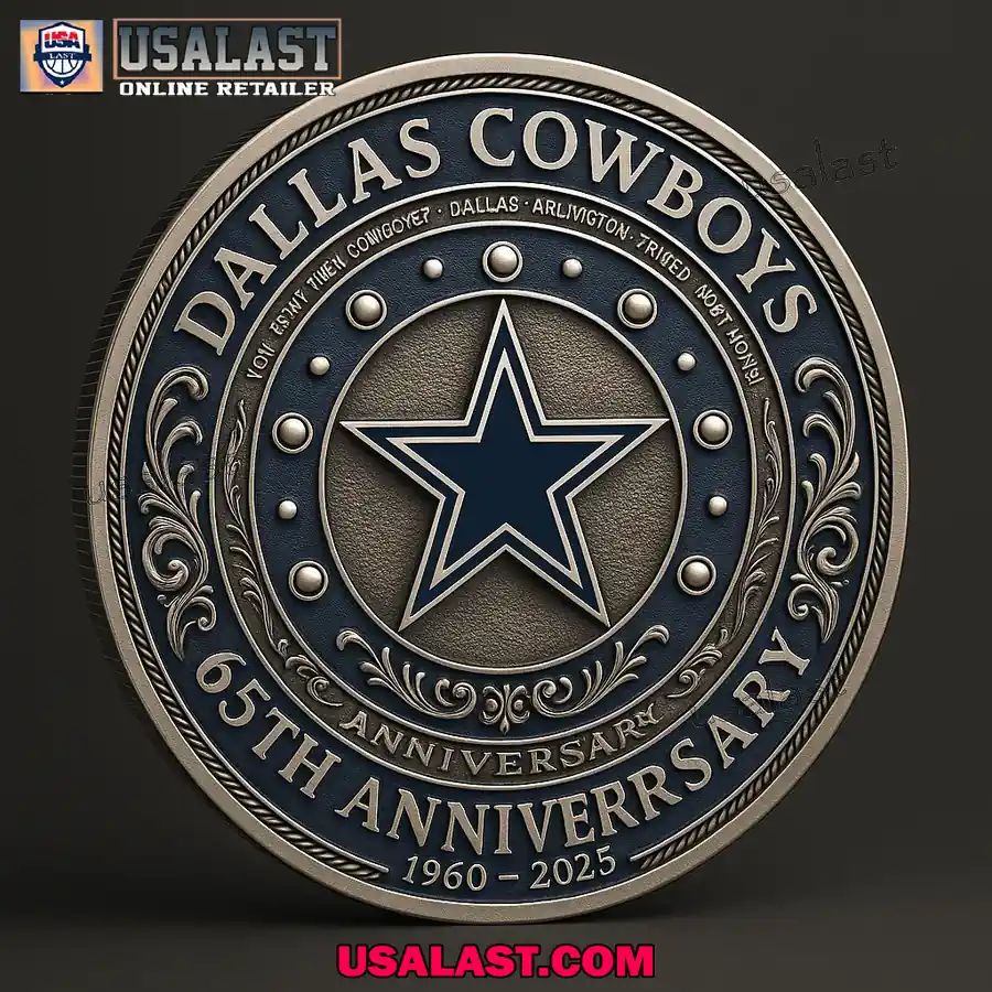 Dallas Cowboys 65th Anniversary Commemorative Coin - Adult & Kids T-Shirts, Sweatshirts & Hoodies apparel design preview 1