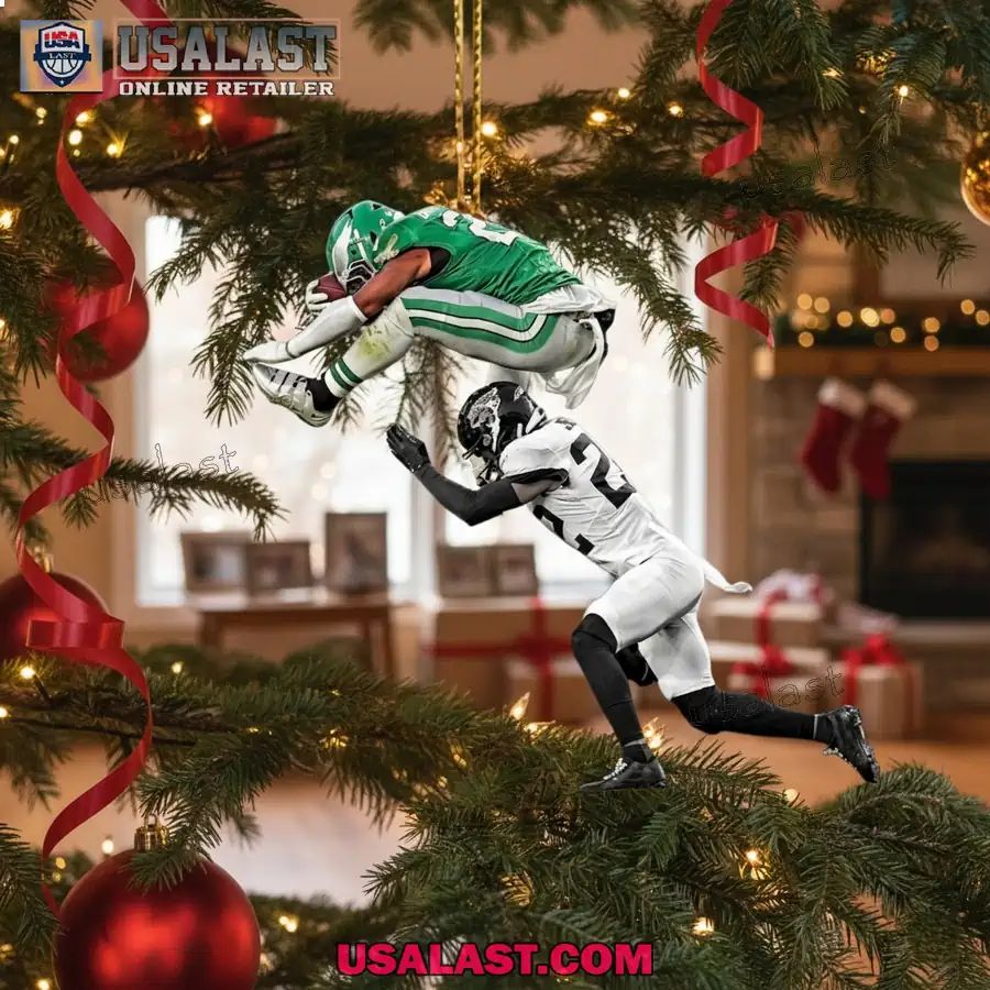 Saquon Barkley Reverse Hurdle Ornament - Adult & Kids T-Shirts, Sweatshirts & Hoodies apparel design preview 1
