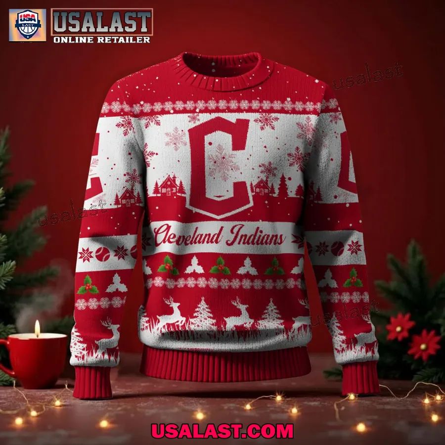 Cleveland Guardians Ugly Christmas Sweater Jumper - Adult & Kids T-Shirts, Sweatshirts & Hoodies apparel design preview 1