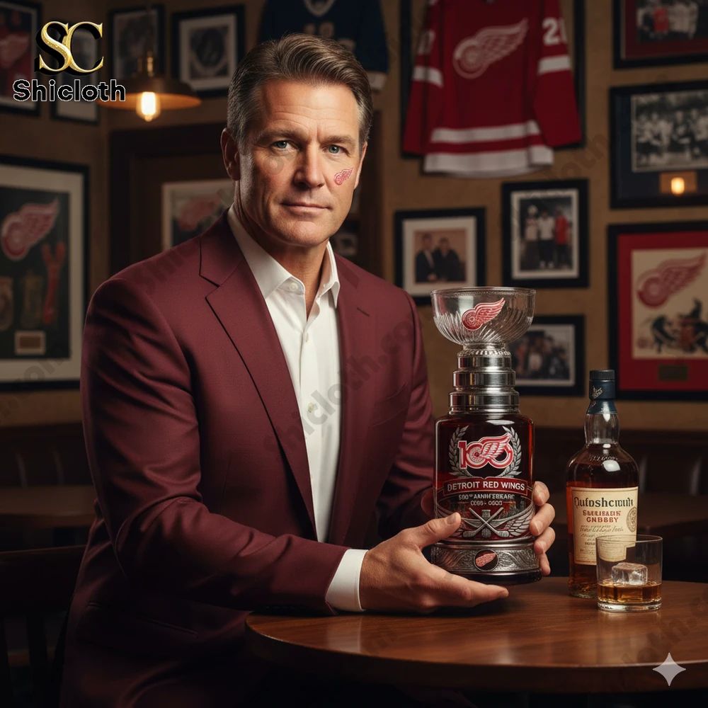Detroit Red Wings HockeyTown 100th Anniversary - Adult & Kids T-Shirts, Sweatshirts & Hoodies apparel design preview 1