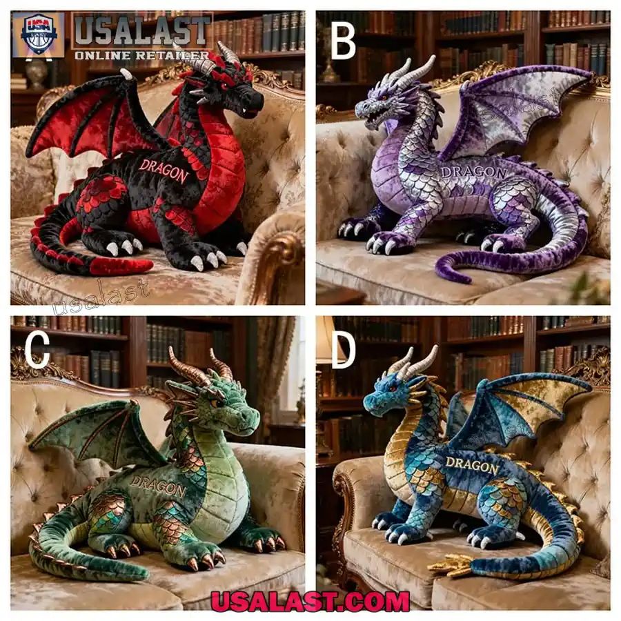 Personalized Dragon Custom Shape Plush Pillow - Adult & Kids T-Shirts, Sweatshirts & Hoodies apparel design preview 1