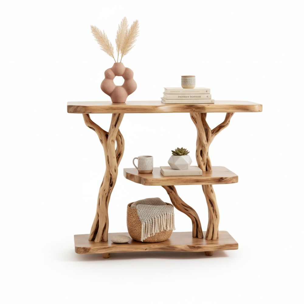 Freestanding Driftwood Nightstand, Rustic Plant Stand - Adult & Kids T-Shirts, Sweatshirts & Hoodies apparel design preview 1
