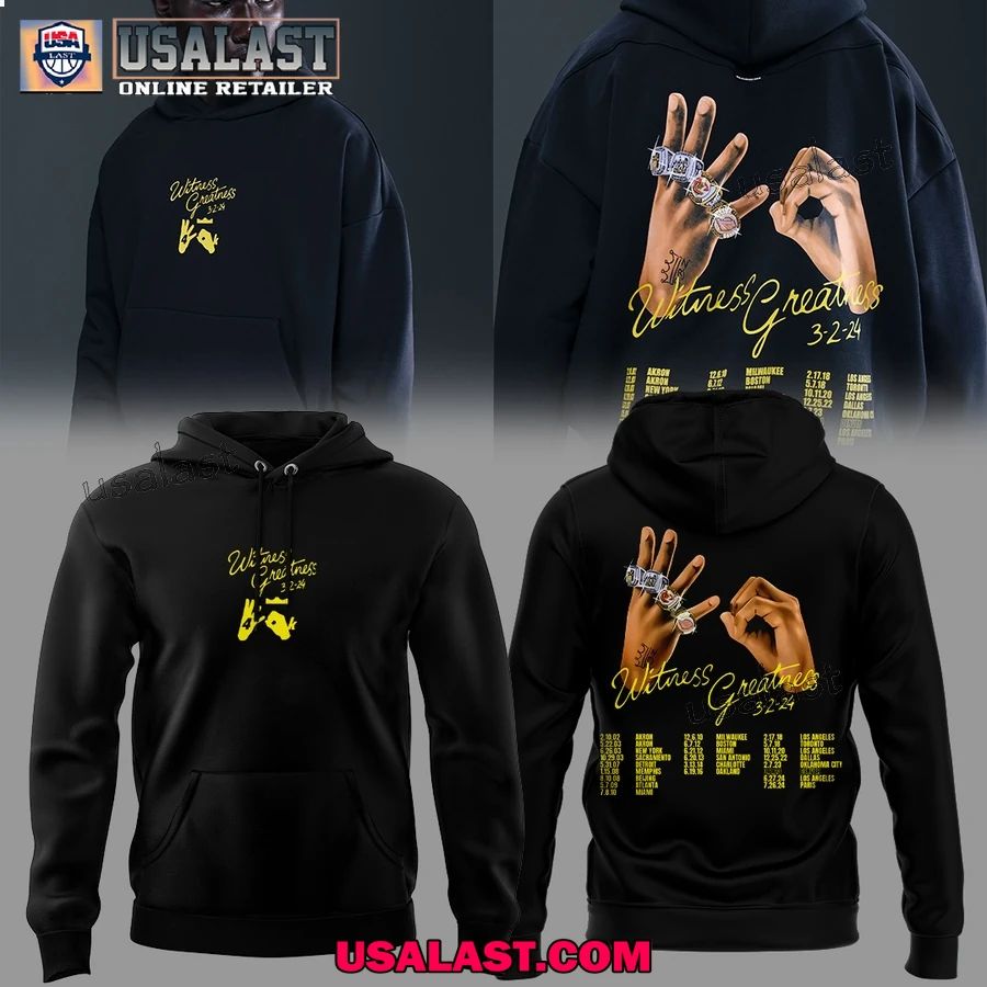 Los Angeles Lakers Witness Greatness 32 34 - Adult & Kids T-Shirts, Sweatshirts & Hoodies apparel design preview 1