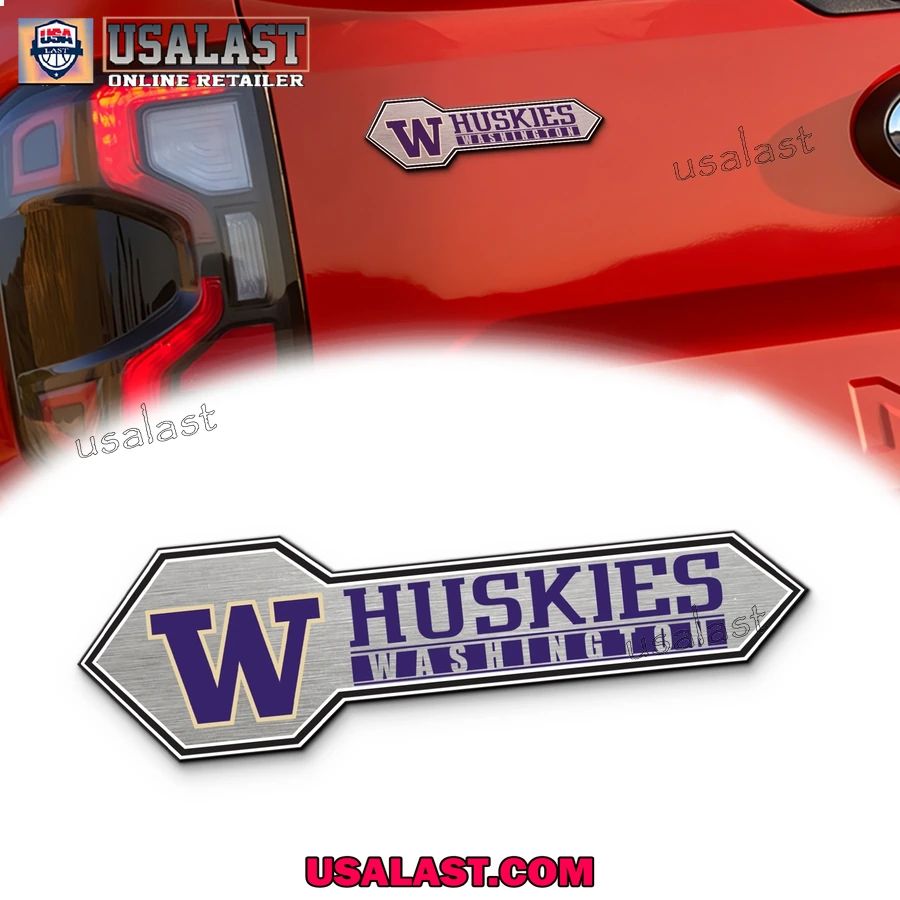 Washington Huskies Edition 3D Car Badge Sticker - Adult & Kids T-Shirts, Sweatshirts & Hoodies apparel design preview 1