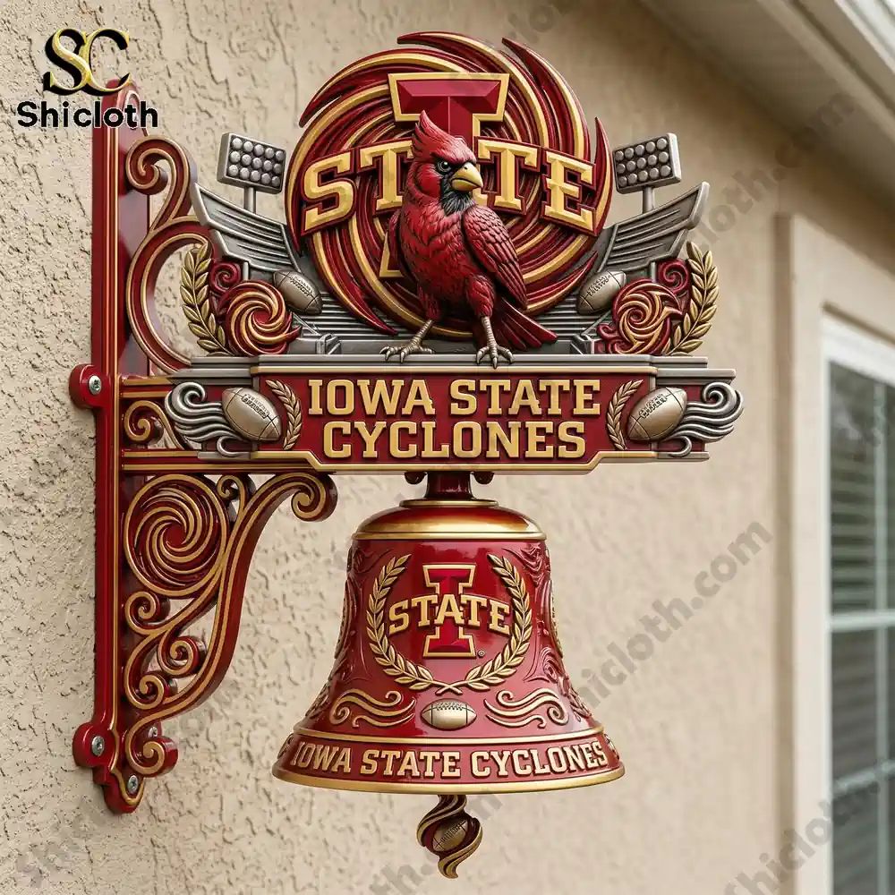 Iowa State Cyclones Premium Wall Bell - Adult & Kids T-Shirts, Sweatshirts & Hoodies apparel design preview 1
