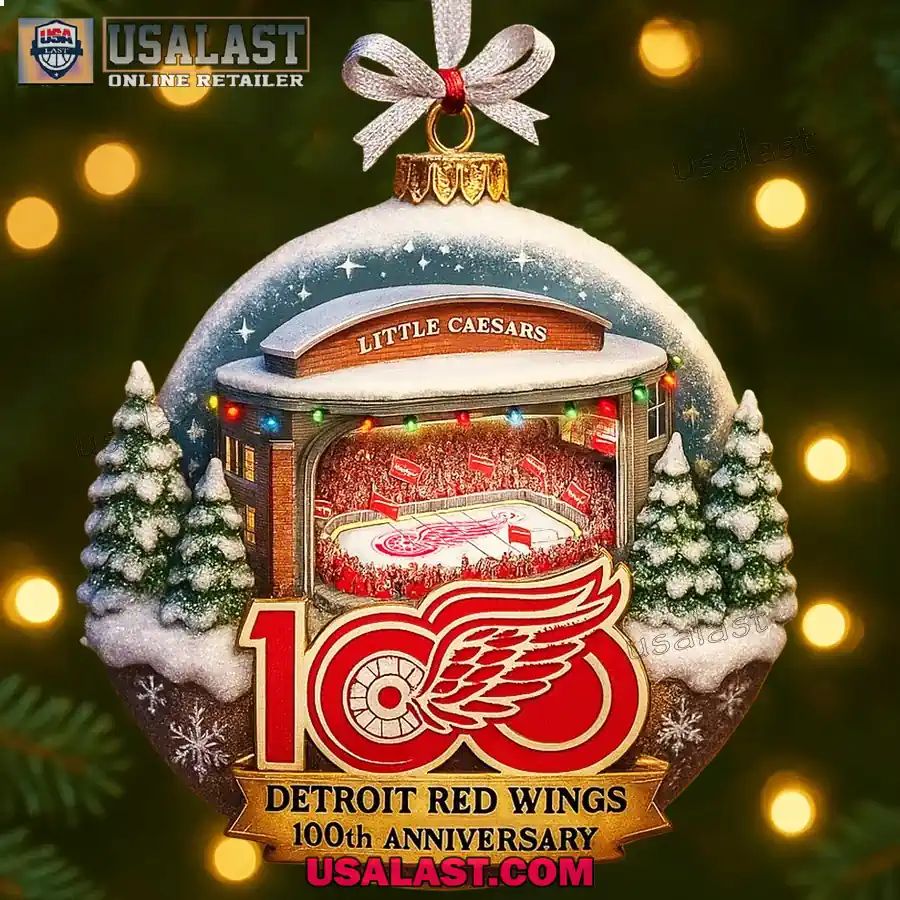 Detroit Red Wings Stadium 2025 Christmas Ornament - Adult & Kids T-Shirts, Sweatshirts & Hoodies apparel design preview 1