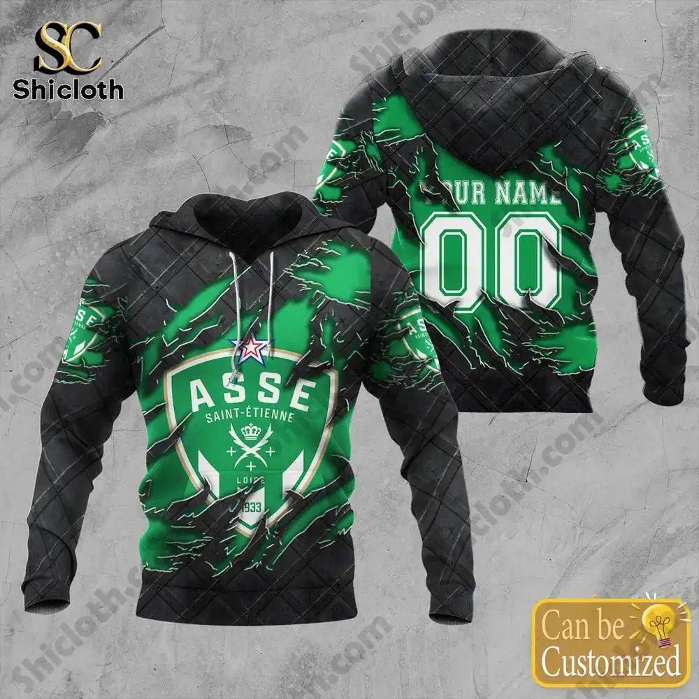 AS Saint-Étienne Ligue 1 Edition 2026 - Adult & Kids T-Shirts, Sweatshirts & Hoodies apparel design preview 1